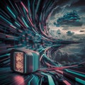 Dynamic cyber big data flow: blockchain networks intersecting with ai technology and digital communication. h