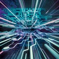 Dynamic cyber big data flow: blockchain networks intersecting with ai technology and digital communication. h