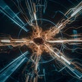 Dynamic cyber big data flow: blockchain networks intersecting with ai technology and digital communication. h