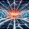 Dynamic cyber big data flow: blockchain networks intersecting with ai technology and digital communication. h