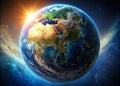 Dynamic 3D Animated Earth Render A Stunning Visual Representation of Our Planet for Creative Design Projects