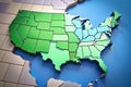 Dynamic 3D Animated Map of Michigan Exploring State Geography and Compositional Design Principles