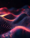Dynamic 3D glow fluid wave concept perfect for immersive digital music visualizations