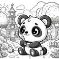Dynamic 3D Play: Panda in Coloring Harmony