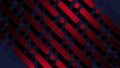 Dynamic Dark Red with Dots Line Pattern Geometric Abstract in 3D