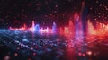 Dynamic Data Visualization in Bold Color Contrast