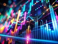 Dynamic Data Visualization Explore Abstract Charts and Graphs in Vibrant LowLight Digital Art Discover captivating