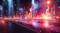 Dynamic data visualization in futuristic urban environments a nighttime digital journey