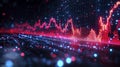 Dynamic Data Visualization with Neon Colors and Grids
