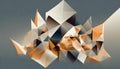 Dynamic Design Artwork Featuring Abstract Generated Shapes Composition : A Vibrant Visual Showcase of Contemporary Digital