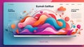 Dynamic Design Canvas: Versatile UI UX Palette. AI generate