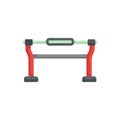 Dynamic Weighted Pull-Up Bar Icon for Workouts Royalty Free Stock Photo