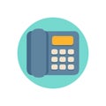 Dynamic Desk Phone Icon for Communication Royalty Free Stock Photo