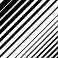 Dynamic diagonal lines pattern. Parallel straight lines with irregular width. Gradation, halftone background