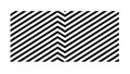 Dynamic Diagonal Stripe Pattern - Black and White Abstract, vector design Generative AI Royalty Free Stock Photo
