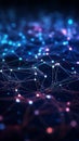 Dynamic digital backdrop 3D rendering, network lines, blockchain data Royalty Free Stock Photo
