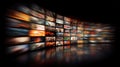 Dynamic digital background of multimedia screens representing online video streaming and web TV innovation Royalty Free Stock Photo