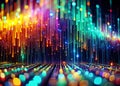 Dynamic Digital Data Stream Matrix A Futuristic Abstract Background Exploring the Intricate World of Binary Code and Royalty Free Stock Photo