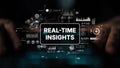Dynamic Digital Interface Displaying Real-Time Insights and Data Visualization for Business Analysis. Asymptotic smart Royalty Free Stock Photo
