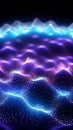 Futuristic Digital Particles Forming Data Mesh Structure Royalty Free Stock Photo