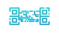 Dynamic Digital QR Code Pattern Vector Background, vector design Generative AI Royalty Free Stock Photo