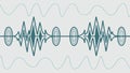 Dynamic Digital Sound Waveform, vector design Generative AI Royalty Free Stock Photo