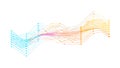 Dynamic Digital Stream Vector Abstract Background Element, vector design Generative AI Royalty Free Stock Photo