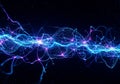 Dynamic digital visualization featuring intertwining strands Royalty Free Stock Photo