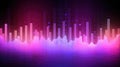 Dynamic digital waveforms with glowing colors, representing abstract technology and futuristic design in a vibrant background Royalty Free Stock Photo