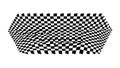 Dynamic Distorted Checkerboard Abstract Pattern, vector design Generative AI Royalty Free Stock Photo