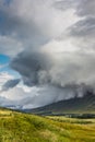 Dynamic and dramatic storm clouds over Scottish Highlands Royalty Free Stock Photo