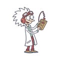 Dynamic Eccentric Inventor Character Design Royalty Free Stock Photo