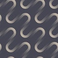 Dynamic Wavy Linear Structure Seamless Pattern Vector Trendy Abstract Background