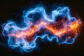 Dynamic Energy Flow: Electrifying Abstract Particle Stream Design for Digital Use Generative AI Royalty Free Stock Photo