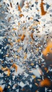 Dynamic explosion of colorful fragments