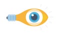 Dynamic Eye Bulb Intuitive Insight Vision, vector design Generative AI Royalty Free Stock Photo