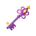 Dynamic Fantasy Key Icon for Adventure