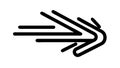 Dynamic Fast Arrow Icon. Speed, Progress, and Rapid Movement, vector design Generative AI Royalty Free Stock Photo