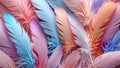 Dynamic Feather Array with Layered Overlapping Pattern for Depth