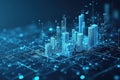 Dynamic Financial Market Scene Showcasing Investment Strategies