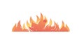 Dynamic Fire Flame Burst Vector Element, vector design Generative AI Royalty Free Stock Photo