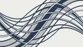 Dynamic Flowing Wavy Lines Vector Background for Abstract Art, vector design Generative AI Royalty Free Stock Photo
