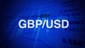 dynamic Forex trading visuals depicting GBP USD exchange rates