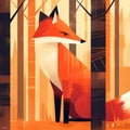 Dynamic Fox Illustration for Creatives