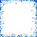 Icy Blue Frame Explosion Royalty Free Stock Photo