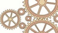 Dynamic gear and cog pattern, symbolizing engineering, motion, and industrial progress, vector design Generative AI Royalty Free Stock Photo