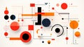 Dynamic Geometric Abstractions: A Versatile Graphic Design Illustration Royalty Free Stock Photo