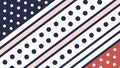 Dynamic Geometric Polka Dot Stripe Pattern, vector design Generative AI Royalty Free Stock Photo