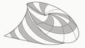 Dynamic Geometric Swirl Pattern, Abstract Visual Movement, vector design Generative AI Royalty Free Stock Photo