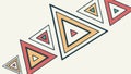 Dynamic Geometric Triangle Array Abstract Pattern Vector Art, vector design Generative AI Royalty Free Stock Photo